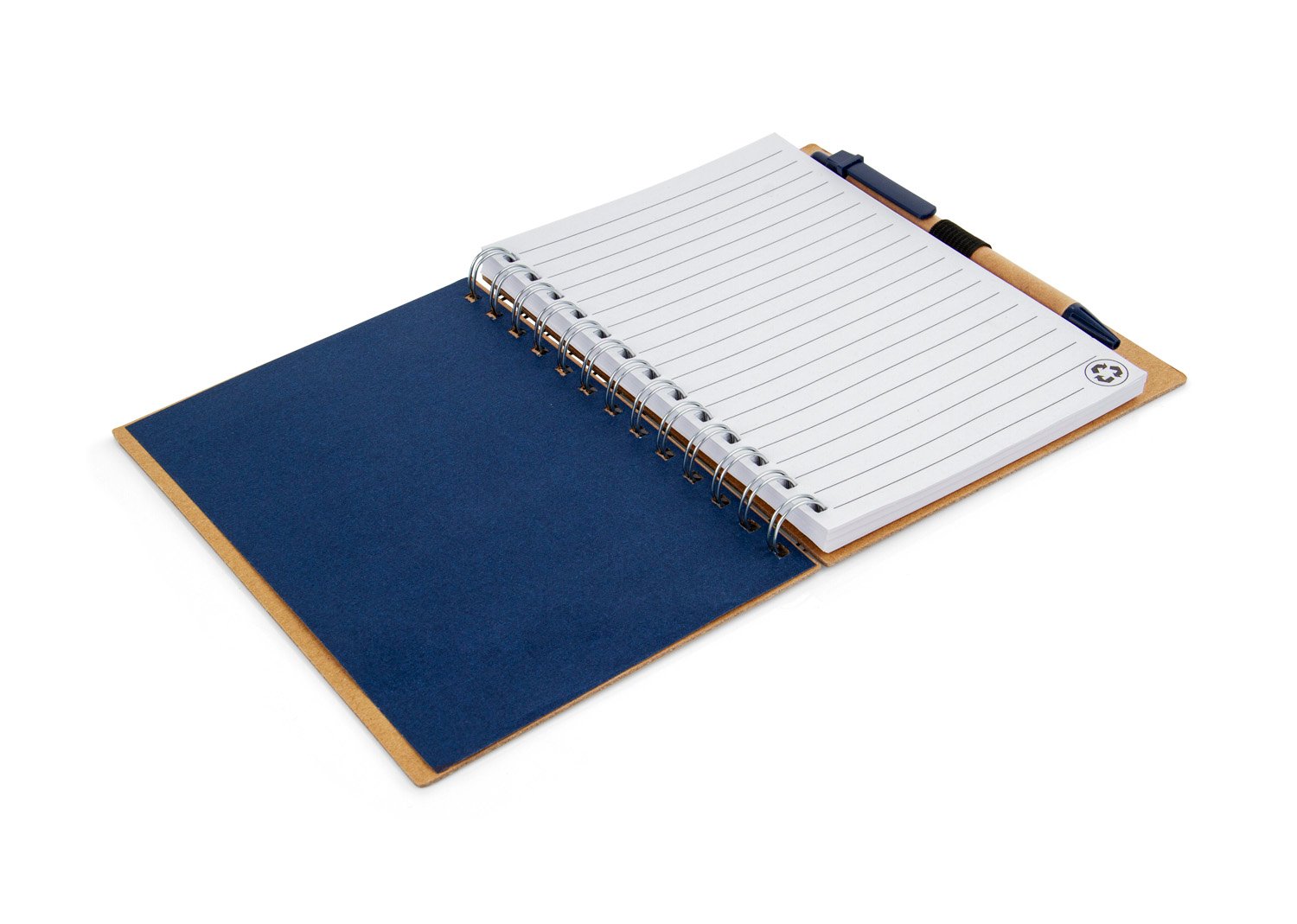 cuaderno con bolígrafo