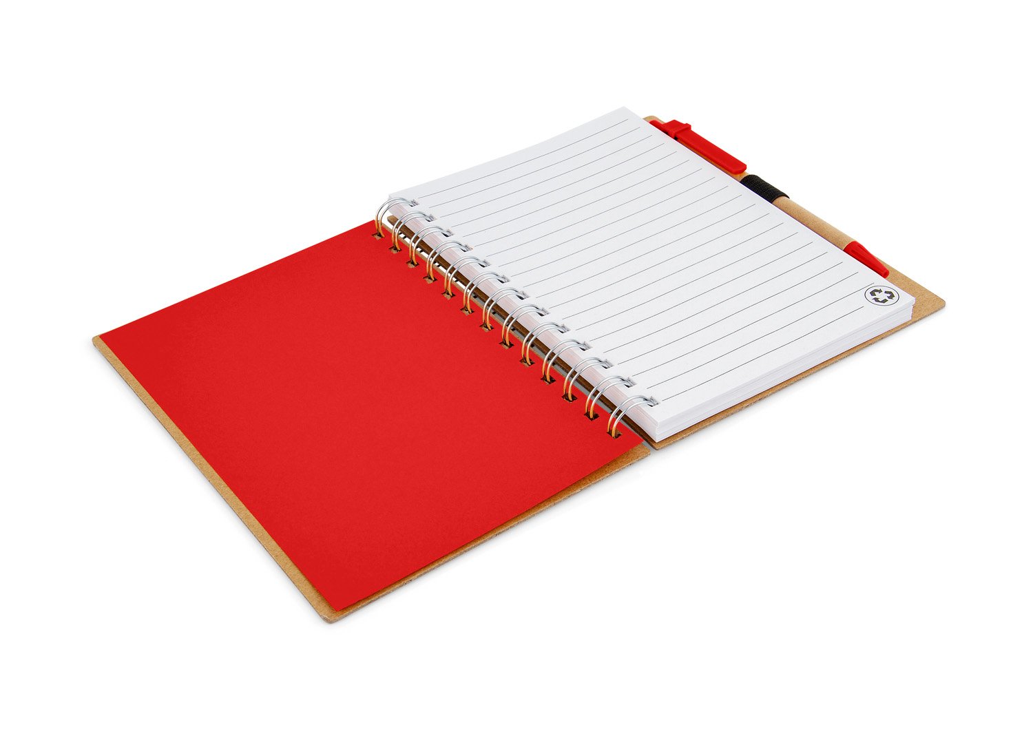 cuaderno con bolígrafo