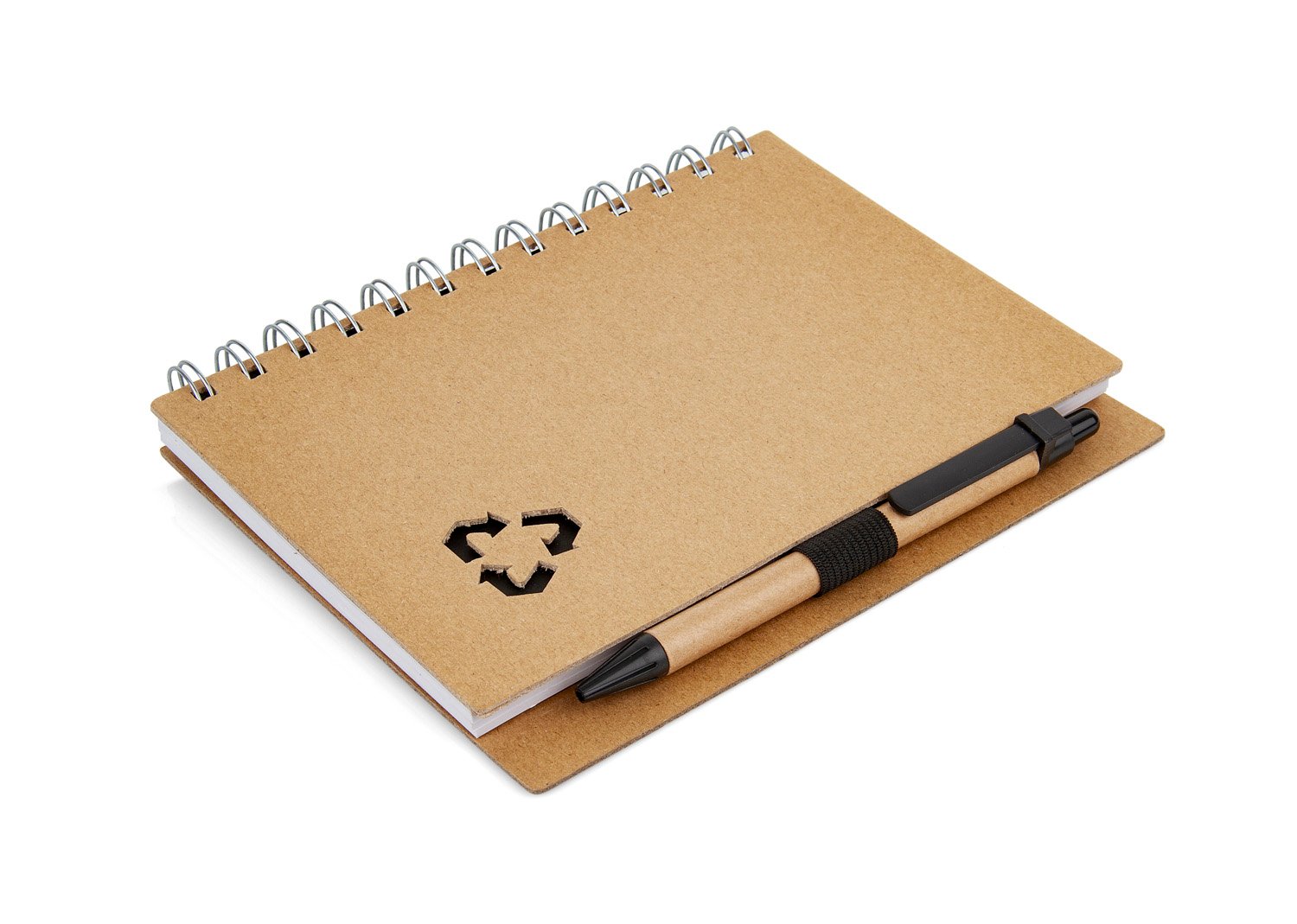 cuaderno con bolígrafo