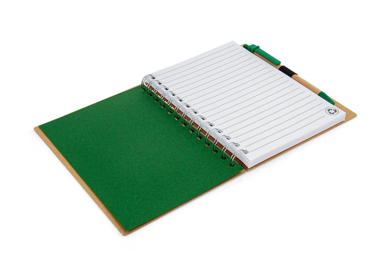 cuaderno con bolígrafo
