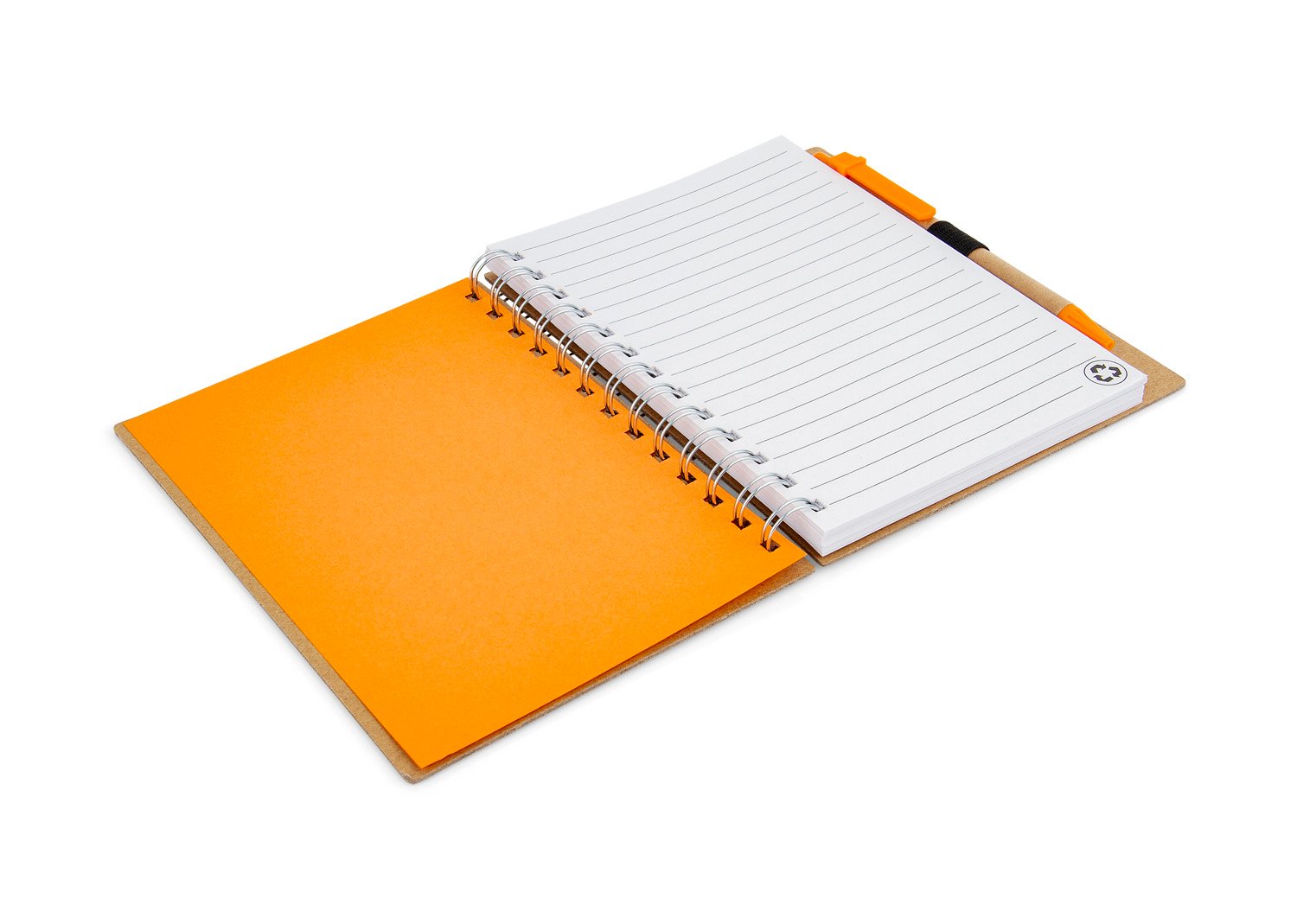 cuaderno con bolígrafo