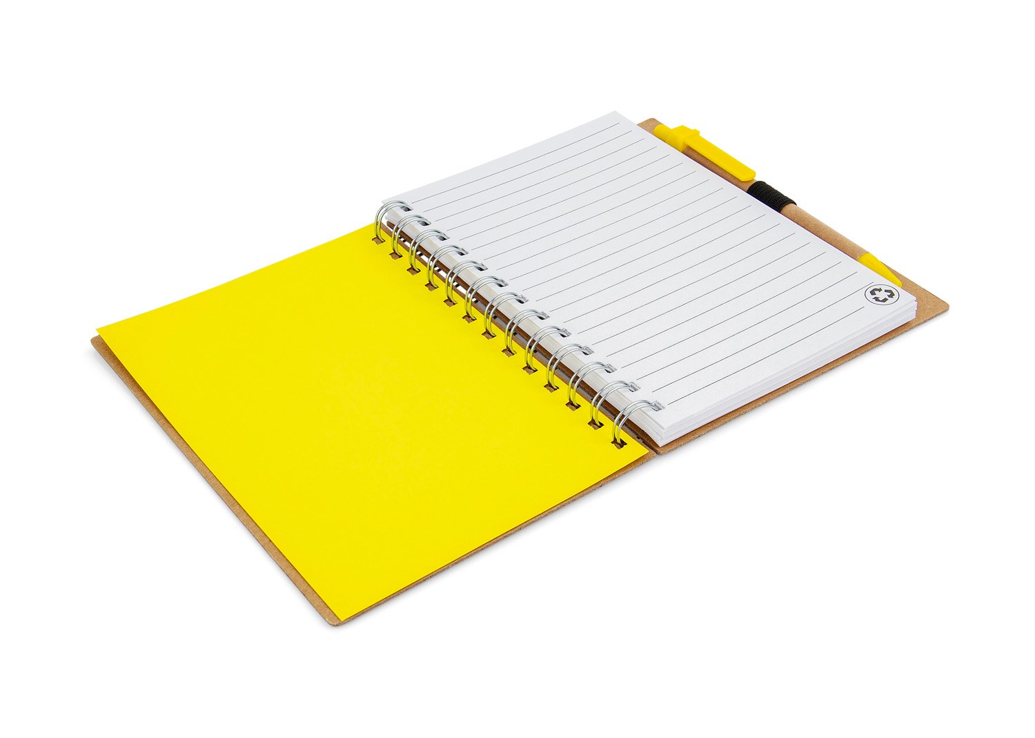 cuaderno con bolígrafo