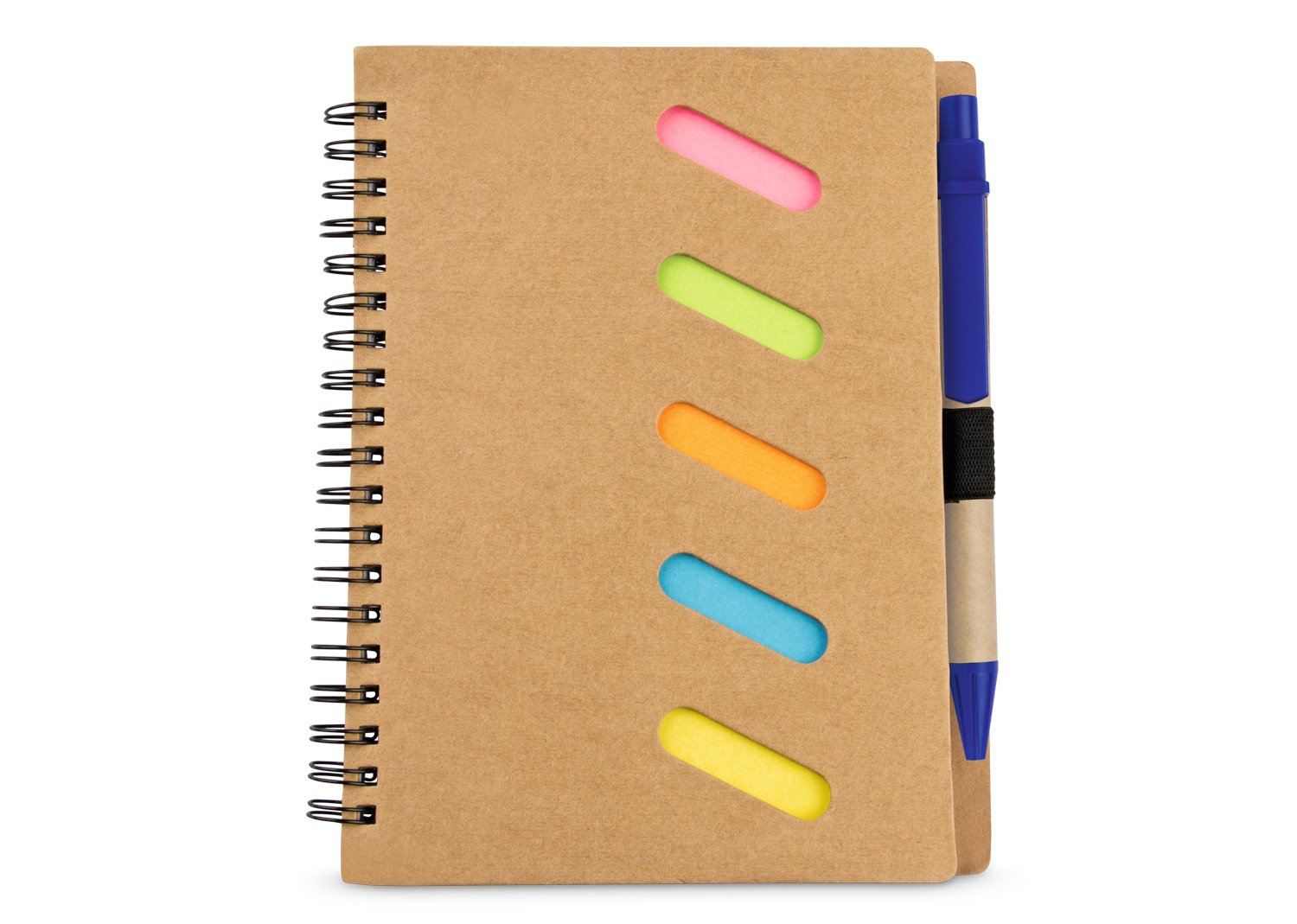 libreta rainbow con bolígrafo