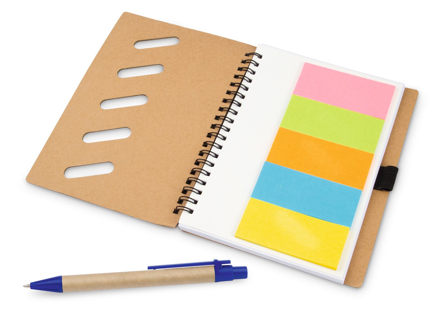 libreta rainbow con bolígrafo