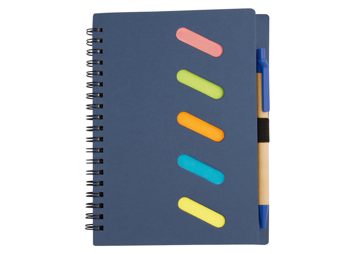 libreta rainbow con bolígrafo