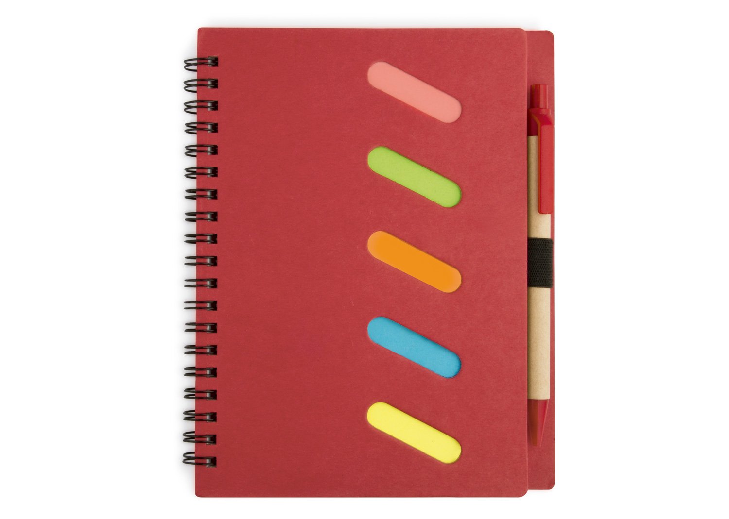 libreta rainbow con bolígrafo