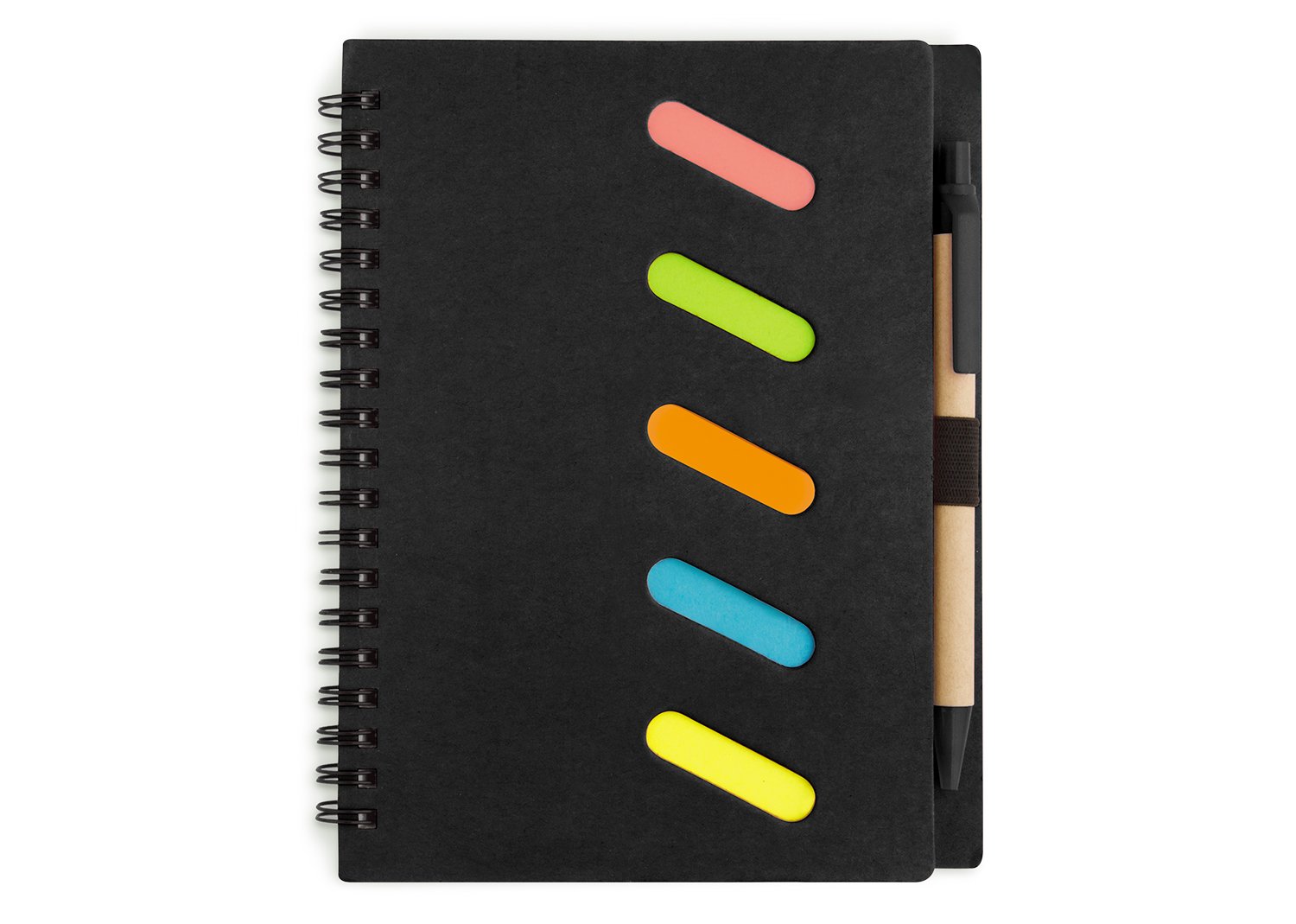 libreta rainbow con bolígrafo