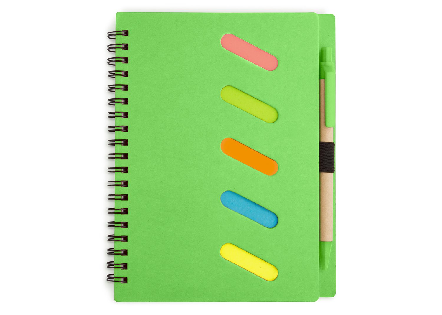 libreta rainbow con bolígrafo