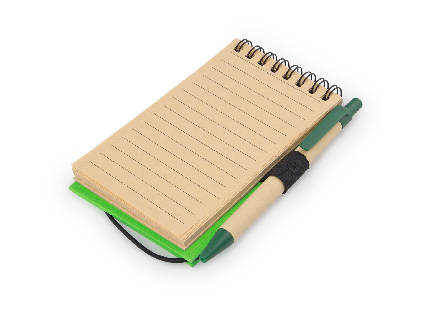 libreta clip con bolígrafo