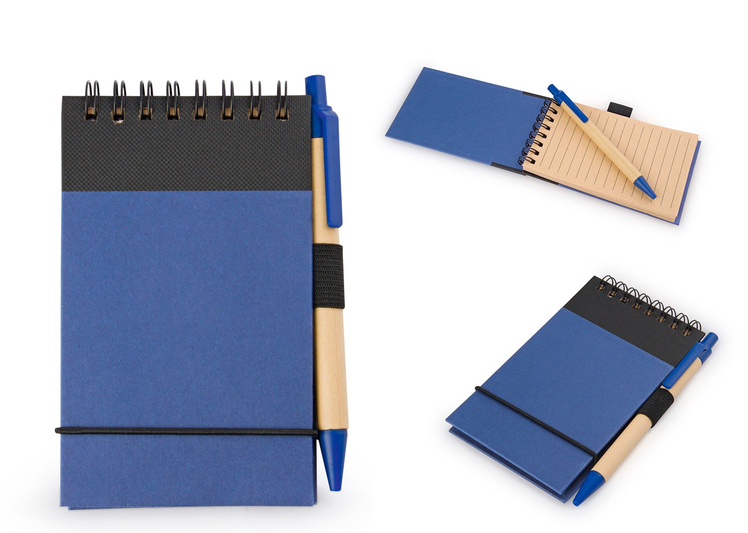 libreta clip con bolígrafo