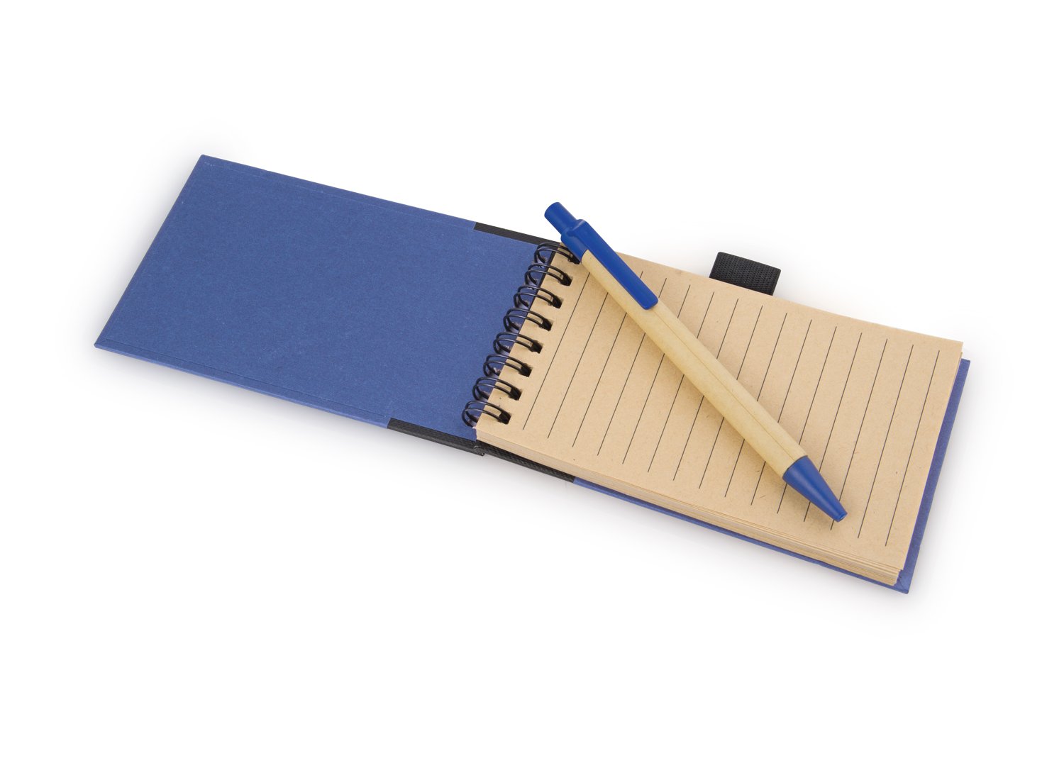 libreta clip con bolígrafo