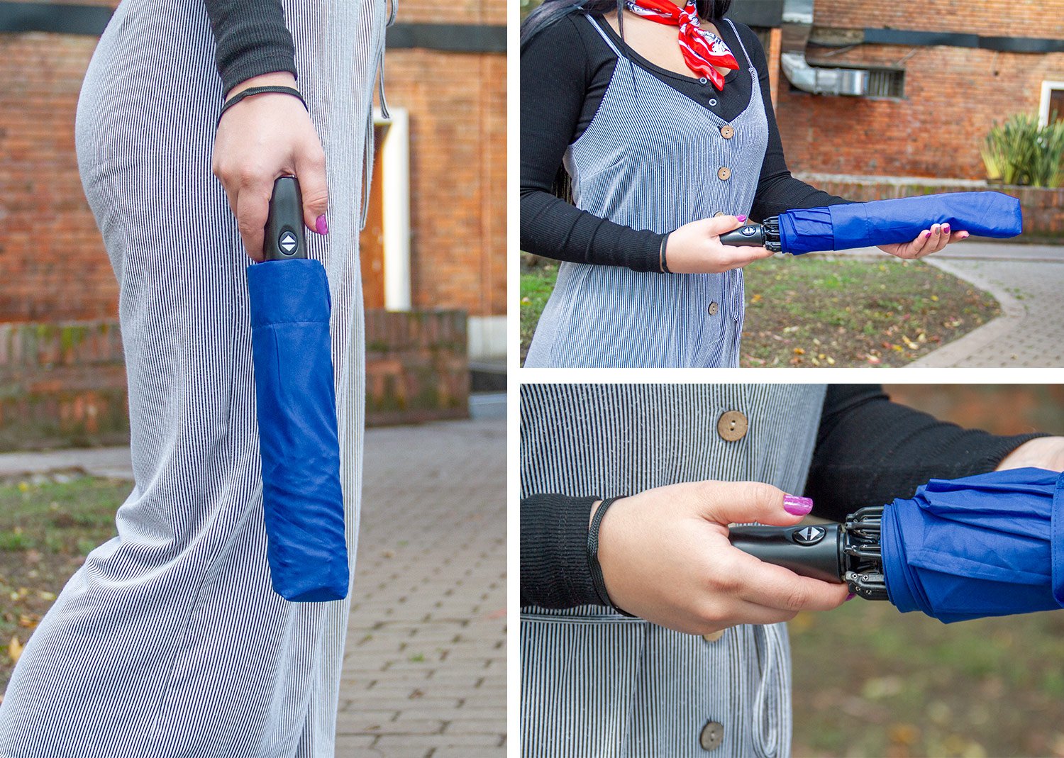 paraguas 23" reversible city